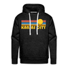 Premium Kansas City, Missouri Hoodie - Retro Sun Premium Men's Kansas City Sweatshirt / Hoodie