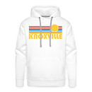 Premium Knoxville, Tennessee Hoodie - Retro Sun Premium Men's Knoxville Sweatshirt / Hoodie - white