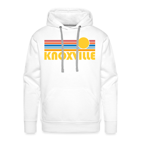Premium Knoxville, Tennessee Hoodie - Retro Sun Premium Men's Knoxville Sweatshirt / Hoodie - white