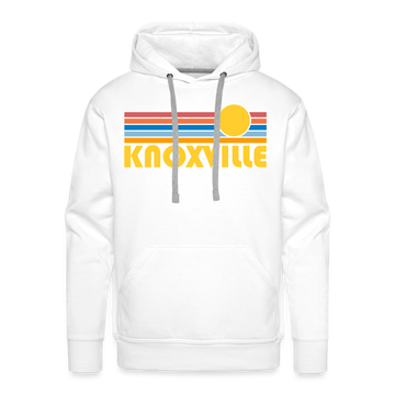 Premium Knoxville, Tennessee Hoodie - Retro Sun Premium Men's Knoxville Sweatshirt / Hoodie - white