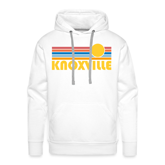 Premium Knoxville, Tennessee Hoodie - Retro Sun Premium Men's Knoxville Sweatshirt / Hoodie - white