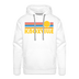 Premium Knoxville, Tennessee Hoodie - Retro Sun Premium Men's Knoxville Sweatshirt / Hoodie - white