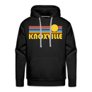 Premium Knoxville, Tennessee Hoodie - Retro Sun Premium Men's Knoxville Sweatshirt / Hoodie - black