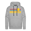 Premium Knoxville, Tennessee Hoodie - Retro Sun Premium Men's Knoxville Sweatshirt / Hoodie - heather grey