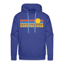 Premium Chattanooga, Tennessee Hoodie - Retro Sun Premium Men's Chattanooga Sweatshirt / Hoodie - royal blue