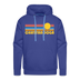 Premium Chattanooga, Tennessee Hoodie - Retro Sun Premium Men's Chattanooga Sweatshirt / Hoodie - royal blue