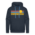 Premium Chattanooga, Tennessee Hoodie - Retro Sun Premium Men's Chattanooga Sweatshirt / Hoodie - navy