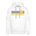 Premium Salt Lake City, Utah Hoodie - Retro Sun Premium Men's Salt Lake City Sweatshirt / Hoodie - white