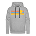 Premium Salt Lake City, Utah Hoodie - Retro Sun Premium Men's Salt Lake City Sweatshirt / Hoodie - heather grey