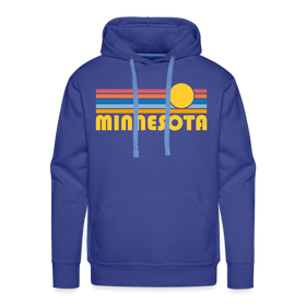 Premium Minnesota Hoodie - Retro Sun Premium Men's Minnesota Sweatshirt / Hoodie - royal blue