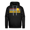 Premium San Diego, California Hoodie - Retro Sun Premium Men's San Diego Sweatshirt / Hoodie - black