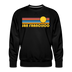 Premium San Francisco, California Sweatshirt - Retro Sun Premium Men's San Francisco Sweatshirt - black