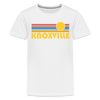 Knoxville, Tennessee Youth Shirt - Retro Sunrise Knoxville Kid's T-Shirt - white