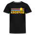 Knoxville, Tennessee Youth Shirt - Retro Sunrise Knoxville Kid's T-Shirt - black