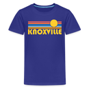 Knoxville, Tennessee Youth Shirt - Retro Sunrise Knoxville Kid's T-Shirt - royal blue