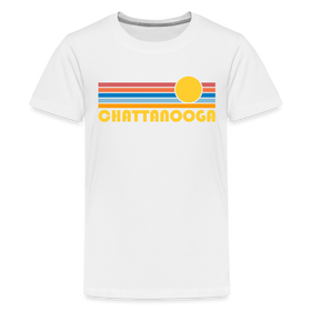 Chattanooga, Tennessee Youth Shirt - Retro Sunrise Chattanooga Kid's T-Shirt - white