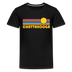 Chattanooga, Tennessee Youth Shirt - Retro Sunrise Chattanooga Kid's T-Shirt - black