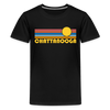 Chattanooga, Tennessee Youth Shirt - Retro Sunrise Chattanooga Kid's T-Shirt - black