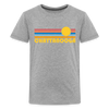 Chattanooga, Tennessee Youth Shirt - Retro Sunrise Chattanooga Kid's T-Shirt - heather gray