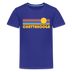 Chattanooga, Tennessee Youth Shirt - Retro Sunrise Chattanooga Kid's T-Shirt - royal blue