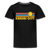 Kansas City, Missouri Youth Shirt - Retro Sunrise Kansas City Kid's T-Shirt - black