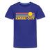 Kansas City, Missouri Youth Shirt - Retro Sunrise Kansas City Kid's T-Shirt - royal blue
