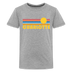 Charlotte, North Carolina Youth Shirt - Retro Sunrise Charlotte Kid's T-Shirt - heather gray