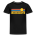 Minnesota Youth Shirt - Retro Sunrise Minnesota Kid's T-Shirt - black