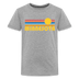 Minnesota Youth Shirt - Retro Sunrise Minnesota Kid's T-Shirt - heather gray