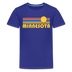 Minnesota Youth Shirt - Retro Sunrise Minnesota Kid's T-Shirt - royal blue