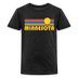 Minnesota Youth Shirt - Retro Sunrise Minnesota Kid's T-Shirt - charcoal grey