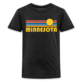 Minnesota Youth Shirt - Retro Sunrise Minnesota Kid's T-Shirt