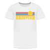 Nashville, Tennessee Youth Shirt - Retro Sunrise Nashville Kid's T-Shirt - white