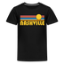 Nashville, Tennessee Youth Shirt - Retro Sunrise Nashville Kid's T-Shirt - black