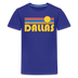 Dallas, Texas Youth Shirt - Retro Sunrise Dallas Kid's T-Shirt - royal blue