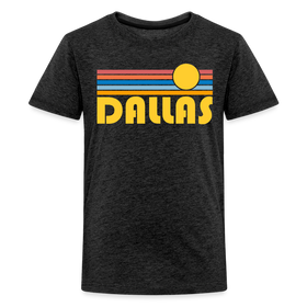 Dallas, Texas Youth Shirt - Retro Sunrise Dallas Kid's T-Shirt