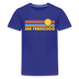 San Francisco, California Youth Shirt - Retro Sunrise San Francisco Kid's T-Shirt - royal blue