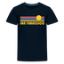 San Francisco, California Youth Shirt - Retro Sunrise San Francisco Kid's T-Shirt - deep navy
