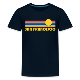 San Francisco, California Youth Shirt - Retro Sunrise San Francisco Kid's T-Shirt