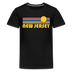 New Jersey Youth Shirt - Retro Sunrise New Jersey Kid's T-Shirt - black