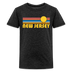 New Jersey Youth Shirt - Retro Sunrise New Jersey Kid's T-Shirt - charcoal grey