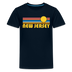 New Jersey Youth Shirt - Retro Sunrise New Jersey Kid's T-Shirt - deep navy