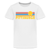 Pittsburgh, Pennsylvania Youth Shirt - Retro Sunrise Pittsburgh Kid's T-Shirt - white