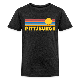 Pittsburgh, Pennsylvania Youth Shirt - Retro Sunrise Pittsburgh Kid's T-Shirt