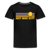 Salt Lake City, Utah Youth Shirt - Retro Sunrise Salt Lake City Kid's T-Shirt - black