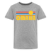 Omaha, Nebraska Youth Shirt - Retro Sunrise Omaha Kid's T-Shirt - heather gray