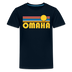 Omaha, Nebraska Youth Shirt - Retro Sunrise Omaha Kid's T-Shirt - deep navy