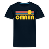 Omaha, Nebraska Youth Shirt - Retro Sunrise Omaha Kid's T-Shirt