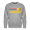 Premium Nashville, Tennessee Sweatshirt - Retro Sun Premium Men's Nashville Sweatshirt - heather grey