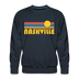 Premium Nashville, Tennessee Sweatshirt - Retro Sun Premium Men's Nashville Sweatshirt - navy